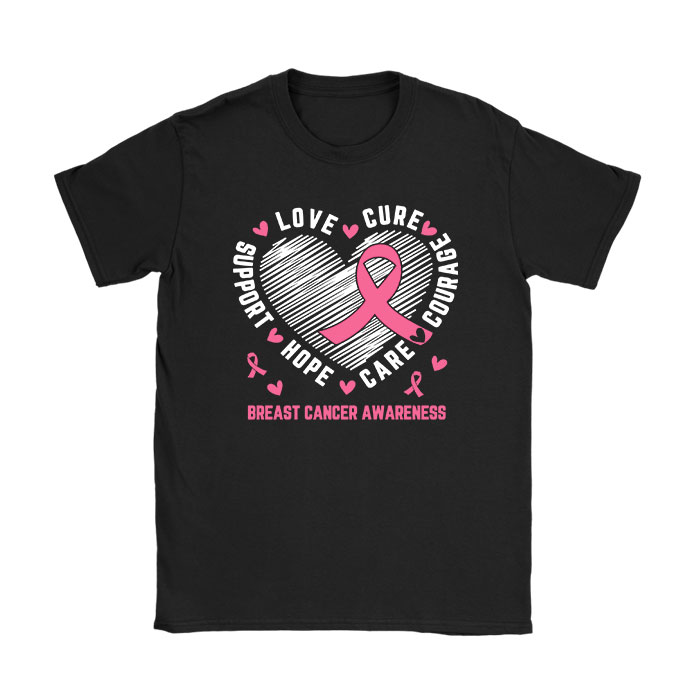 Breast-Cancer-Support-Pink-Ribbon-Breast-Cancer-Awareness-T-Shirt Breast Cancer Support Pink Ribbon Breast Cancer Awareness T-Shirt