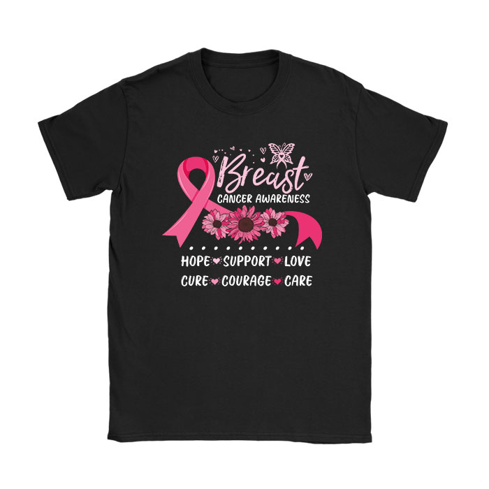 Breast-Cancer-Support-Pink-Ribbon-Breast-Cancer-Awareness-T-Shirt Breast Cancer Support Pink Ribbon Breast Cancer Awareness T-Shirt
