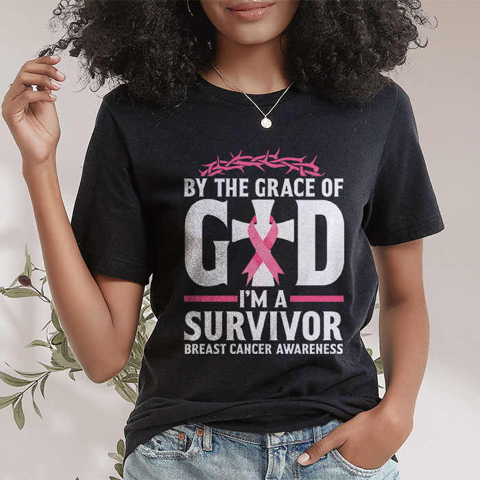 By-The-Grace-God-Im-A-Survivor-Breast-Cancer-Survivor-T-Shirt-1