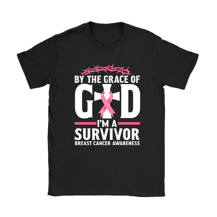 By-The-Grace-God-Im-A-Survivor-Breast-Cancer-Survivor-T-Shirt By The Grace God Im A Survivor Breast Cancer Survivor T-Shirt