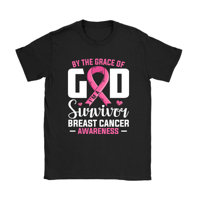 By-The-Grace-God-Im-A-Survivor-Breast-Cancer-Survivor-T-Shirt By The Grace God Im A Survivor Breast Cancer Survivor T-Shirt