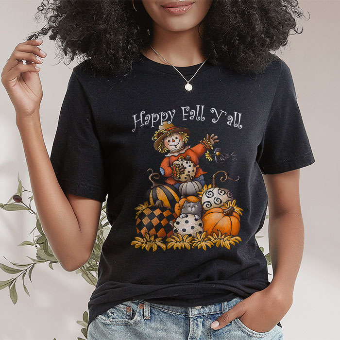Happy-Fall-Yall-Scarecrow-Pumpkin-Thanksgiving-Halloween-T-Shirt-1
