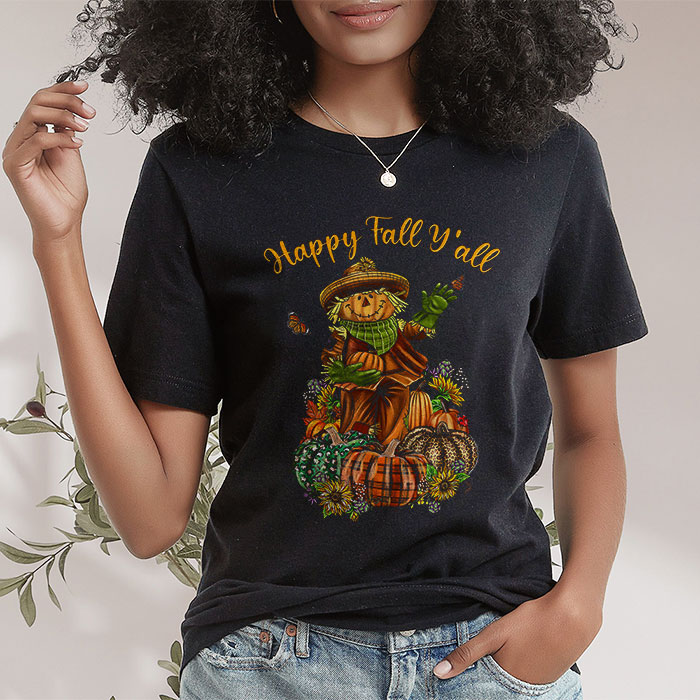 Happy-Fall-Yall-Scarecrow-Pumpkin-Thanksgiving-Halloween-T-Shirt-1