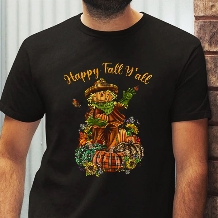 Happy-Fall-Yall-Scarecrow-Pumpkin-Thanksgiving-Halloween-T-Shirt-2