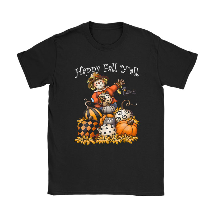 Happy-Fall-Yall-Scarecrow-Pumpkin-Thanksgiving-Halloween-T-Shirt Happy Fall Yall Scarecrow Pumpkin Thanksgiving Halloween T-Shirt