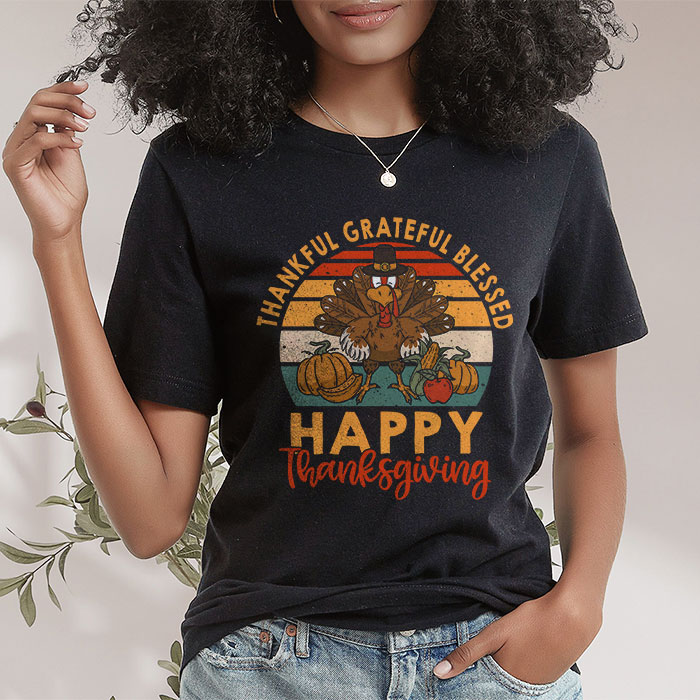 Thankful-Grateful-Blessed-Thanksgiving-Turkey-Women-Girls-T-Shirt-1