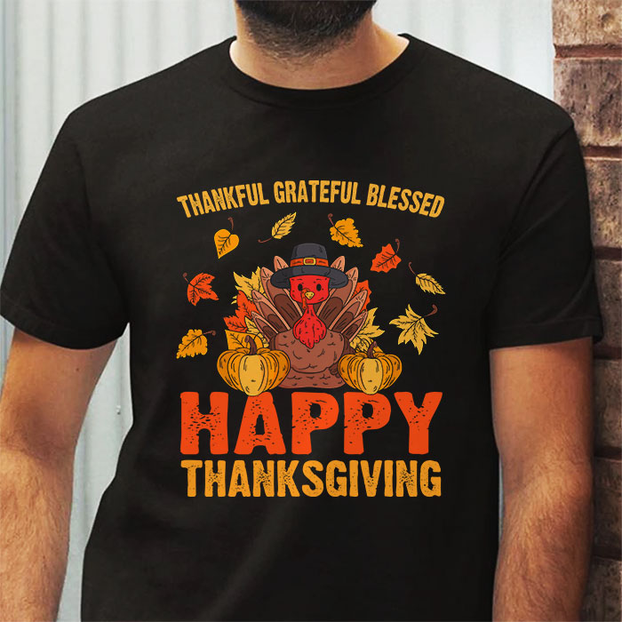 Thankful-Grateful-Blessed-Thanksgiving-Turkey-Women-Girls-T-Shirt-2